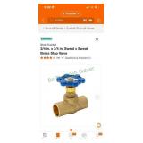 3/4' brass stop valve