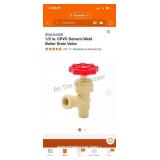 1/2 in boiler drain valve