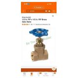 1/2 in brass gate  and stop valves