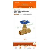 3/4 in brass waste and stop valve