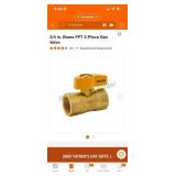 3/4' gas valve