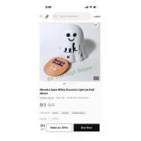 Led ceramic light up ghost