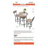 Bar table and 2 chairs
