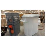 Charcoal or pellet bins