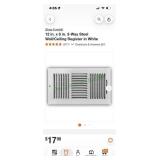 Wall 3 way registers