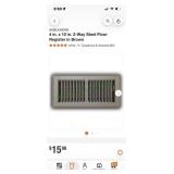 Brown floor registers