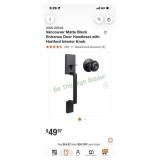 Black entry door handle