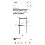 Industrial pipe clothing rack