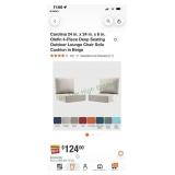 4 piece cushion and back set