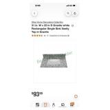 Granite vanity top with sink