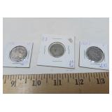 ANTIQUE U.S. NICKEL COINS / 3 PCS