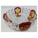 EARLY AMERICAN PATTERN GLASS BOWL+ S&P