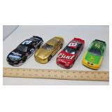 4 DIE-CAST MODEL RACE CARS