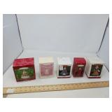 VINTAGE HALLMARK ORNAMENTS / 5 PCS / NOS