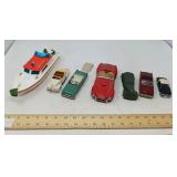 7 VINTAGE TOY CARS+