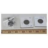 ANTIQUE NICKEL COINS / 3 PCS