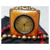 ANTIQUE LS MAYER MINI CLOCK 3' WITH KICKSTAND