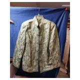 ASIAN STYLE GREEN BROCADE JACKET