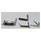 FOLDING POCKET KNIFE COLLECTION / 4 PCS