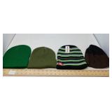 KNITTED BEANIES CAPS / 4 PCS / NEW