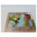 TEMPERERD GLASS CUTTING BOARD 12X16 HUMMINGBIRD