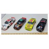 4 DIE-CAST MODEL RACE CARS
