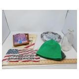 MISC LOT WITH PEACOCK PLATES