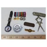 ANTIQUE / VINTAGE EMBLEMS / PINS, ETC