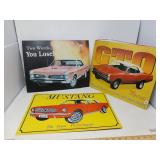 RETRO TIN SIGNAGE / 3 PCS
