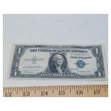 U S CURRENCY / 1935G SILVER CERTIFICATE $1