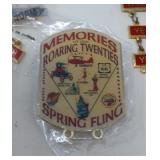 VINTAGE COLLECTIBLE LAPEL PINS  / BANNERS