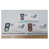 U S MINT STATE QUARTERS / 3 COIN COVERS
