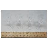 CRISTAL D' ARQUES-DURAND CHANTELLE / 4 PCS