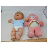 CABBAGE PATCH KID & CARE BEAR  -PAIR