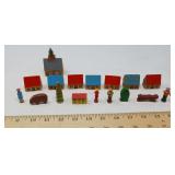 VINTAGE SEIFFEN ERZGEBIRGE VILLAGE SET