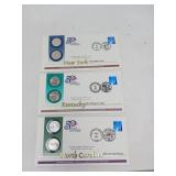 UNCIRCULATED STATE QUARTERS / 3 STATES