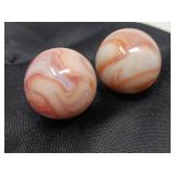 VINTAGE SHOOTER MARBLES / 2 PCS