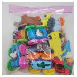 LARGE MYSTERY LOT OF COLLECTIBLE PLASTIC MINI TOYS
