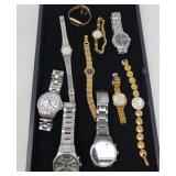 JEWELRY / WATCHES LOT / 10 ITEMS / MIXED