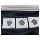 ANTIQUE INDIAN HEAD PENNY / 3 PCS