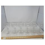 1980'S MIKSA CHATEAU CRYSTAL WATER GOBLETS