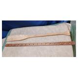VINTAGE YARD STICK  & WOODEN PADDLE