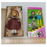 VINTAGE DOLLS / 2 PCS / NOS
