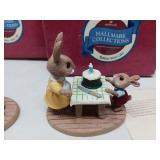 HALLMARK RABBIT W/ CAKE, KAHLUA COW CHILLER GLASS
