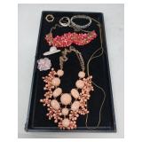 DISTINCTIVE PINK NECKLACES / & MORE