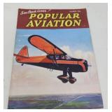 VINTAGE MARCH 1937 / POPULAR AVIATION MAGAZINE