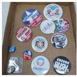 COLLECTIBLE TIN BACK BUTTONS / CAMPAIGN
