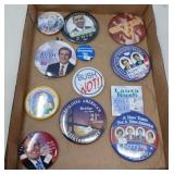 COLLECTIBLE TIN BACK BUTTONS / 12 PCS