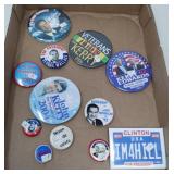 COLLECTIBLE CAMPAIGN TIN BACKS / 12 PCS