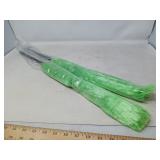 BRIGHT GREEN DUSTERS / 2 PCS / NEW